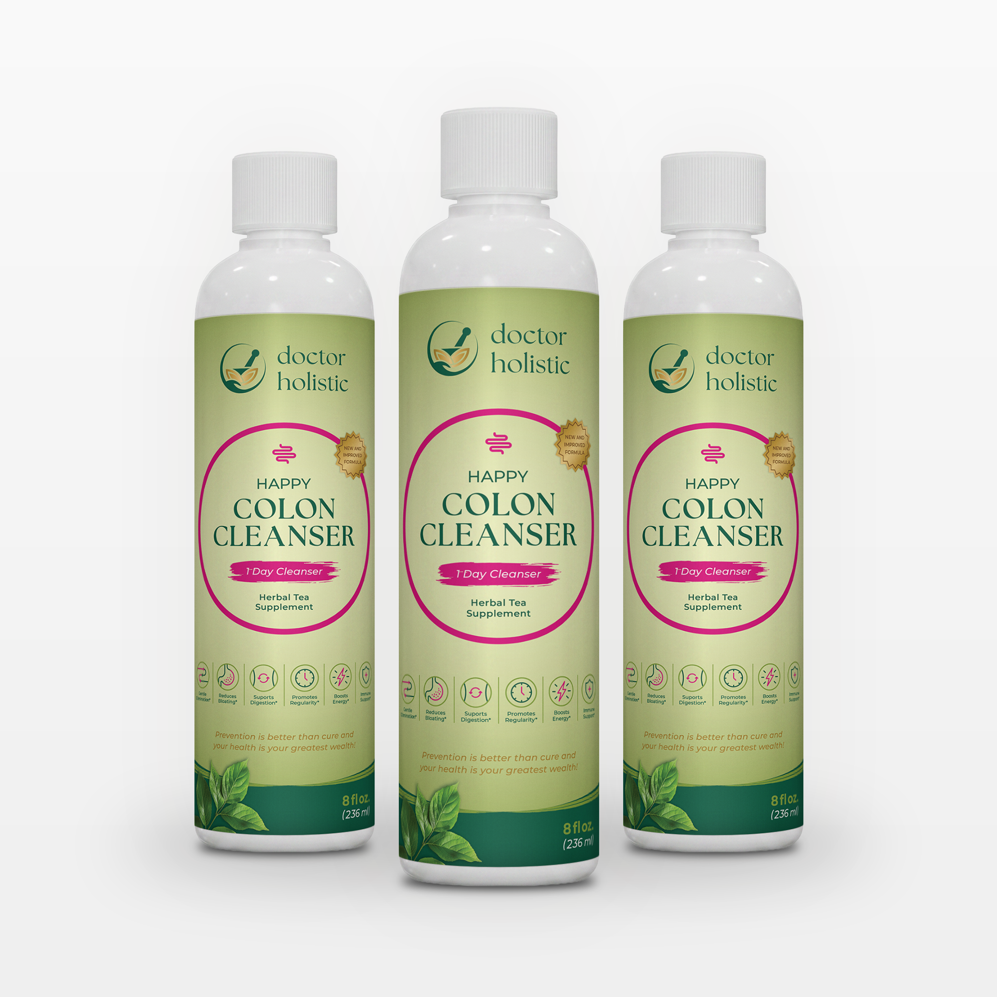 1 Day Happy Colon Cleanser - 3x Pack