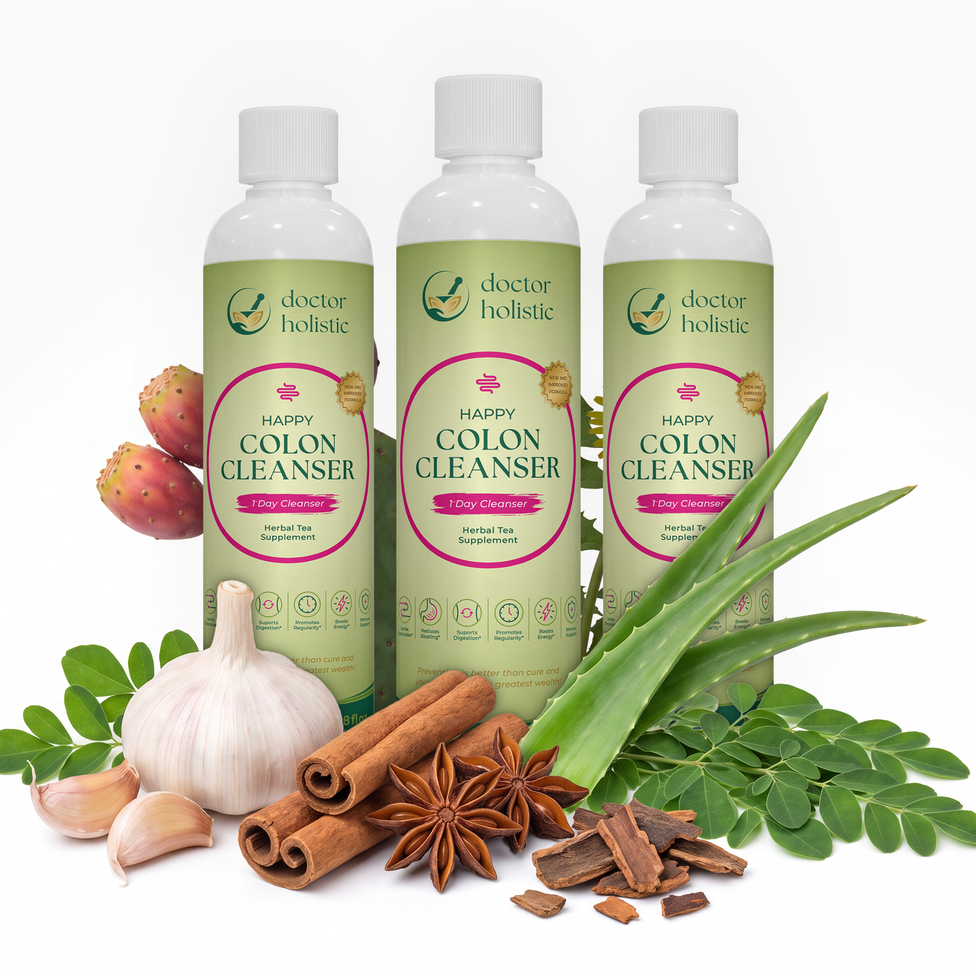 1 Day Happy Colon Cleanser - 3x Pack
